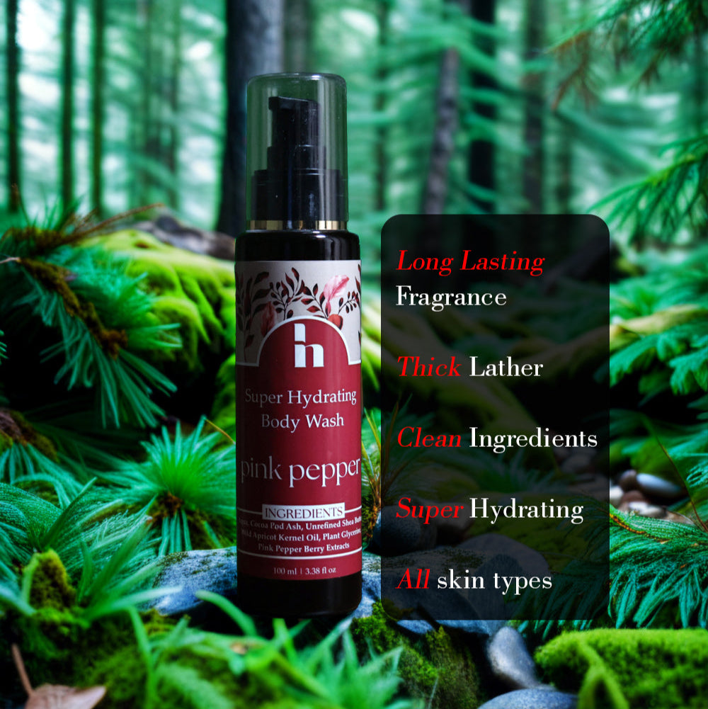 Super Hydrating Body Wash with Pink Pepper extracts (100 gm | 3.50 oz.)