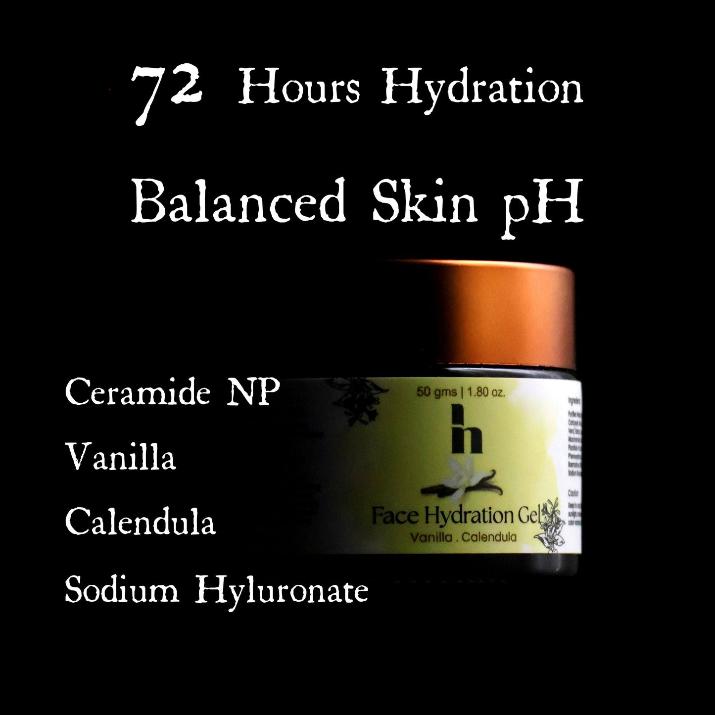 Face Hydration Gel with Ceramide NP & Sodium Hyaluronate 50 gms | 1.80 oz