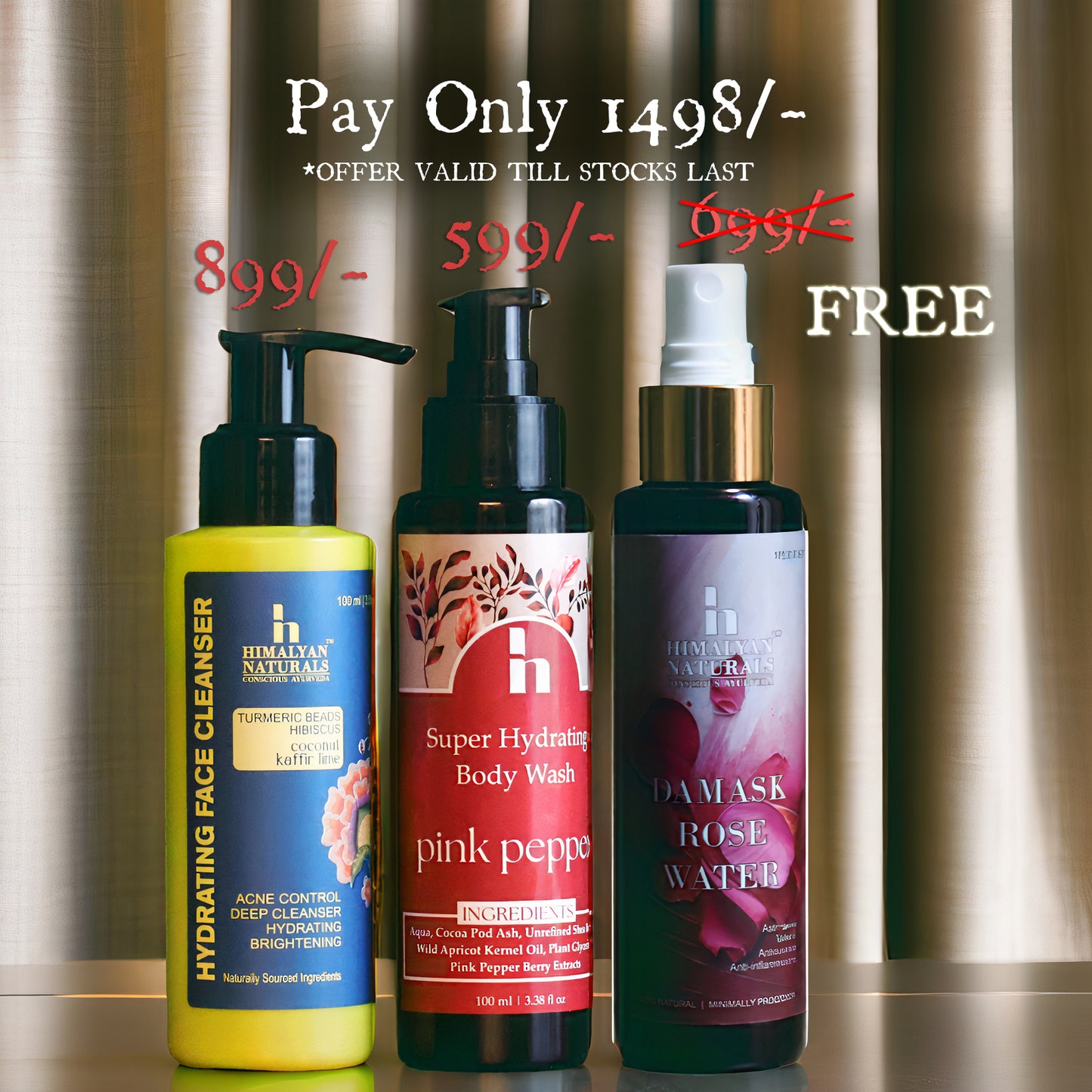 Super Saver Combo - Get Damask Rosewater Free