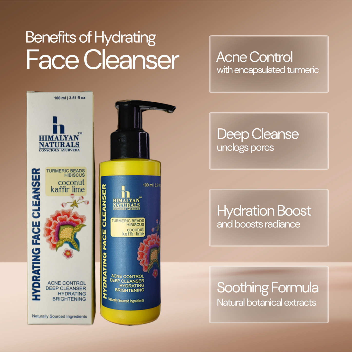Hydrating Face Cleanser with Encapsulated Turmeric Beads